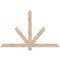Ekena Millwork Kennewick Smooth Timber Gable Bracket, Douglas Fir, 60"W x 38"H x 1 1/2"D x 3 1/2"F, 15/12 Pitch GBW060X38X0204KEN00SDF - alternate 1